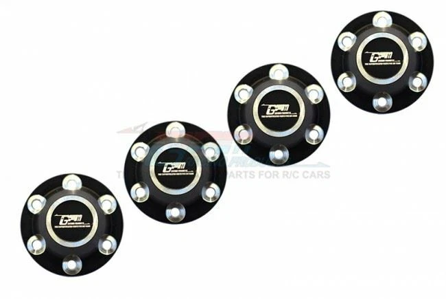 GPM SCX6005 ALUMINUM SILVER INLAY DESIGN WHEEL LOCK AXIAL 1/6 4WD SCX-6 CRAWLER - Image 2 of 4