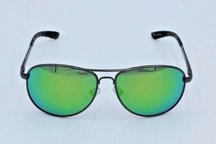John Crews FGX INT Camo Aviator Polarized Sunglasses for Men 100% UV JC 8 Green Mirror-image