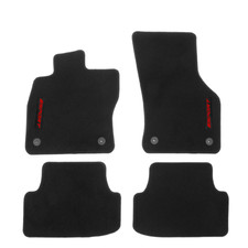 For 15-23 Volkswagen Gti Golf 4door Black Floor Mats Carpet Nylon W Sport For 15-23 Volkswagen Gti Golf 4door Black Floor Mats Carpet Nylon W Sport