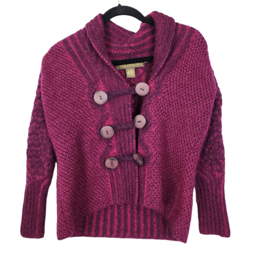 Inis Crafts Womens Wool Cardigan Sweater Medium P… - image 1