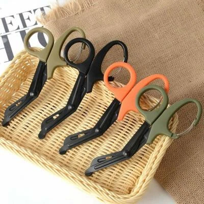 IMKRC Bandage Shears Scissors 15cm/19cm, EMT Trauma, Shears, Black Coated, with Clip