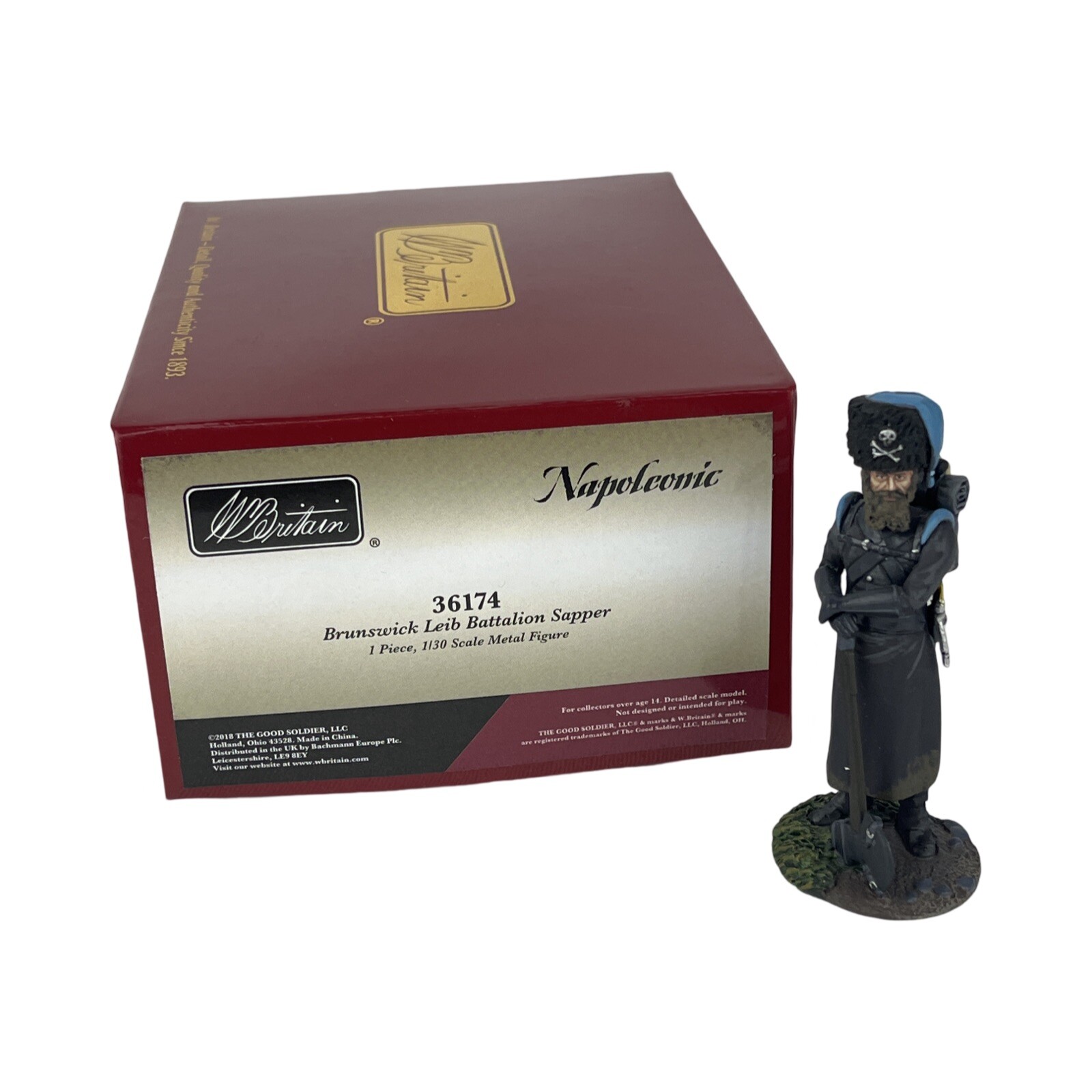 W Britain Napoleonic 36174 Brunswick Leib Battalion Sapper NEW