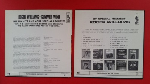 ROGER WILLIAMS Summer Wind & By Special Request LP Vinyl VG Cover VG+ Kapp 2 Lot - Picture 2 of 4