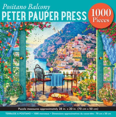 Positano Balcony 1000-Piece Jigsaw Puzzle by Peter Pauper Press