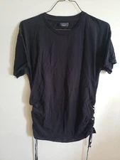 Zara Elegant Mens Black T-Shirt (Small)