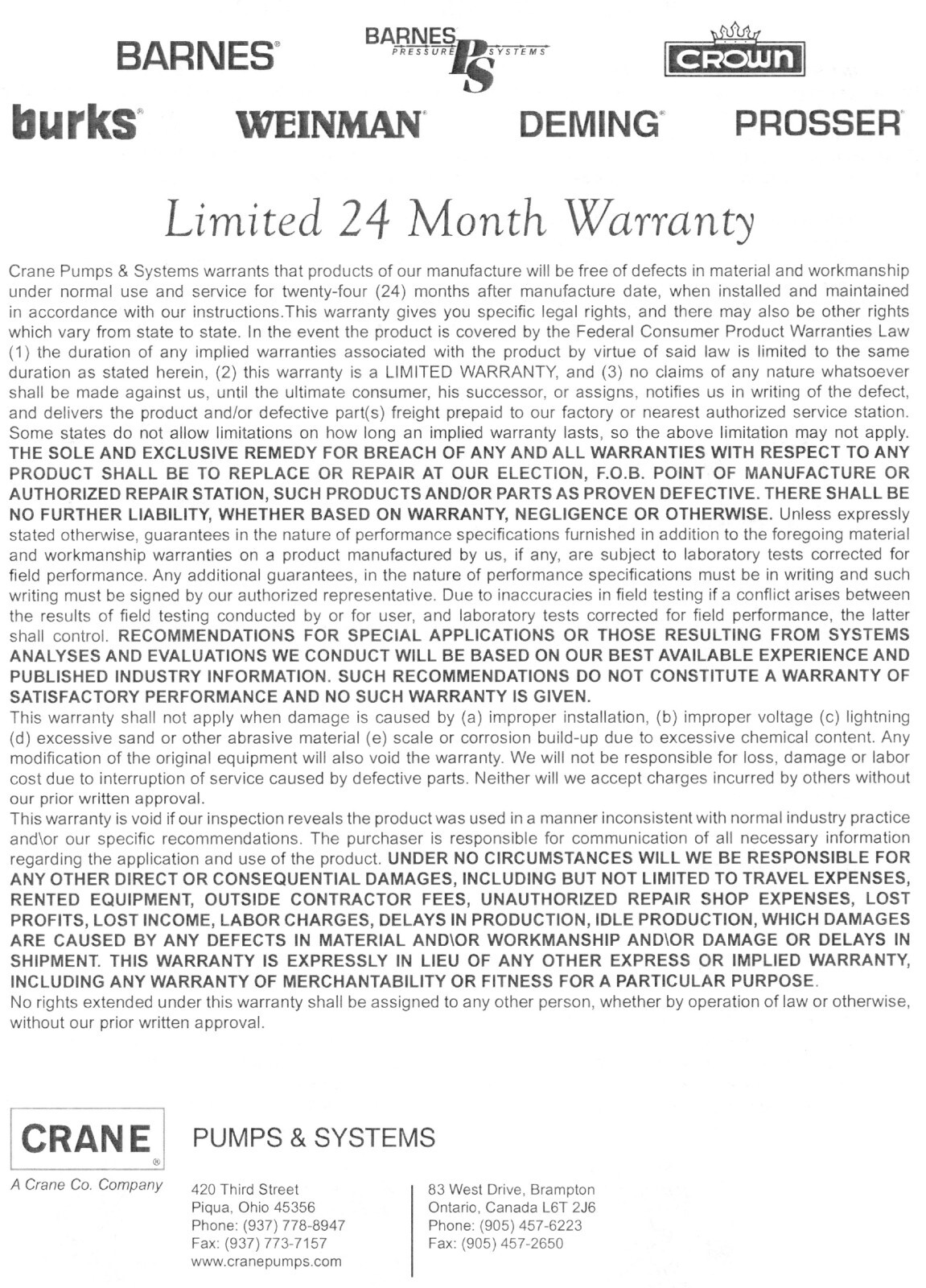 BURKS WATER PUMP# 350CS9M-FE, 5HP, 32.5 GPM, 3-PHASE, 208/230/460V,  RPM 3450