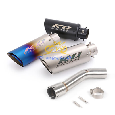 For Yamaha FZ1 2006-2015 Exhaust Mid Link Pipe Slip On Muffler DB Killer System