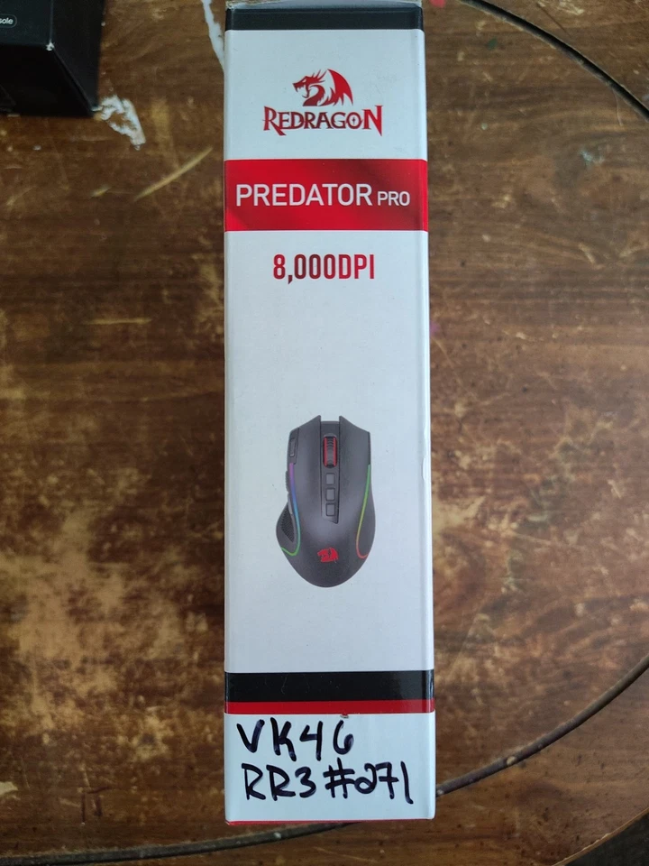 Redragon M612 Predator RGB Gaming Mouse, 8000 DPI Wired Optical Gamer Black - Image 4 of 4