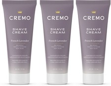 3 - Cremo French Lavender Shave Cream 6 Oz Each