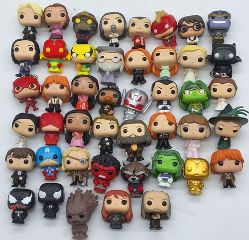Huge Lot of 50 Funko Pop! Pocket Minis - Marvel, Harry Potter, The Office - Loos