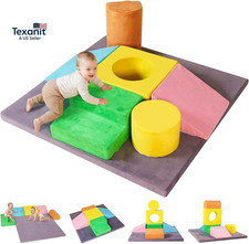 7-Piece Foam Climbing Blocks for Toddlers, Toddler Climbing Toys Indoor, Climb a