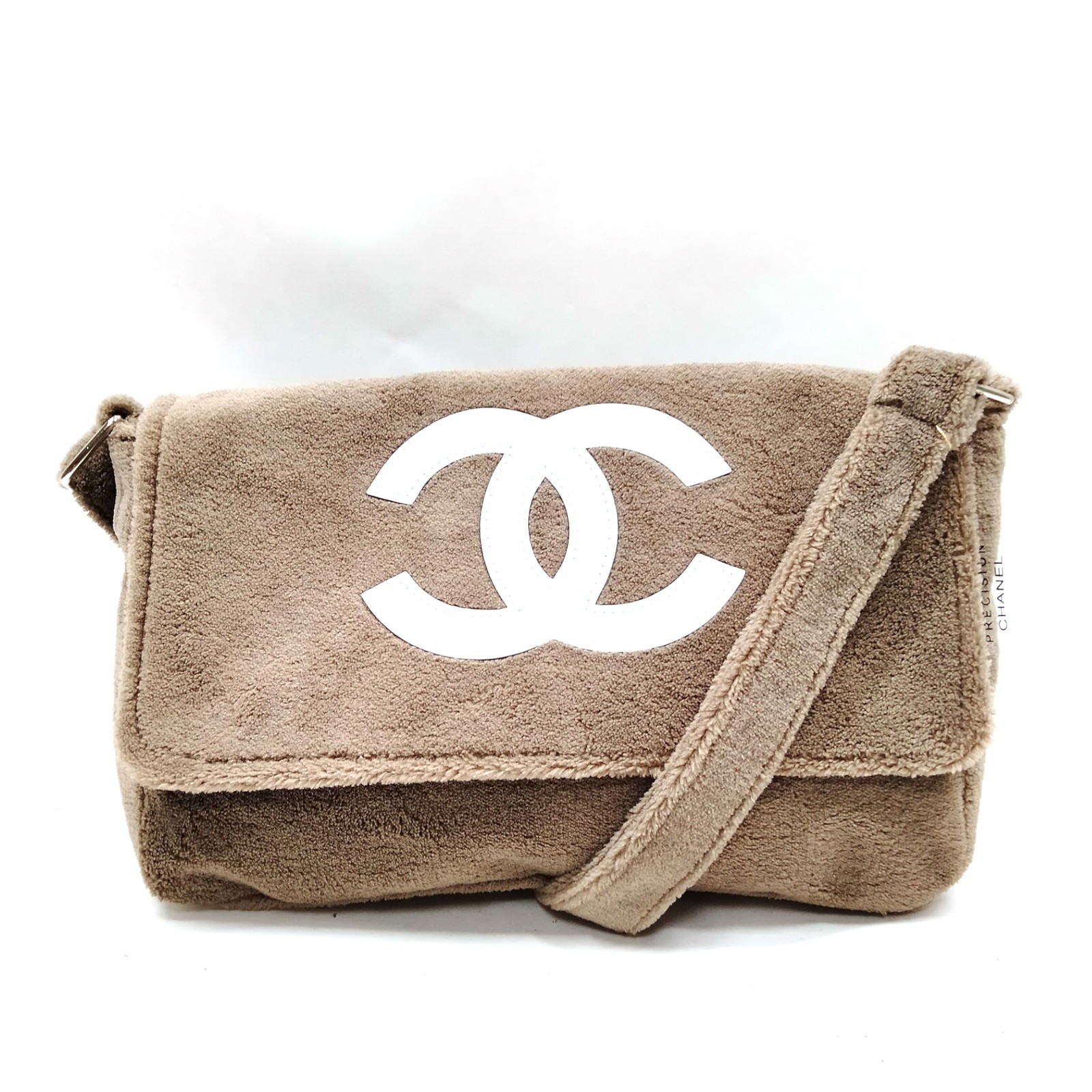 Chanel Brown Pile Fabric Shoulder Bag 1398141-image
