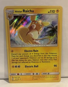 alolan raichu pokemon card value Alolan Raichu ex (Celestial Guardians #203/239, 2-Stars)