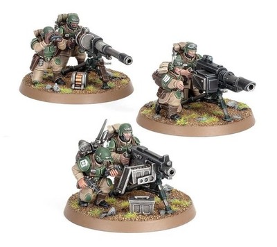 Warhammer 40K Astra Militarum Imperial Guard Heavy Weapons Squad
