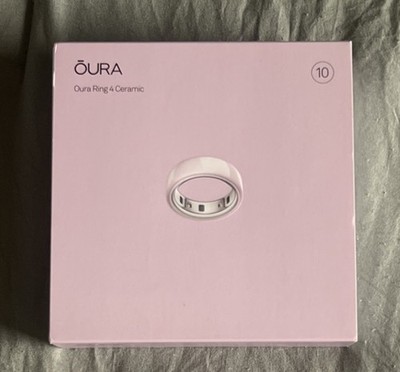 OURA Ring GEN 4 Ceramic Petal / Rose Smart Ring Size 10 - New