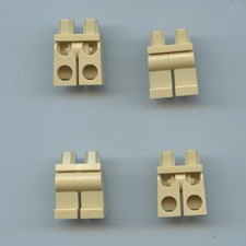 LEGO x 4 Minifigure Tan Hips and Legs Plain 970c00