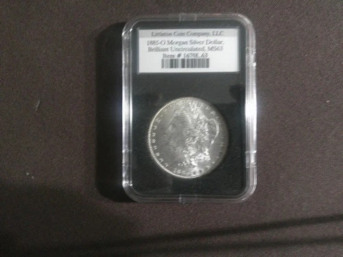 Littleton Coin Company 1885-O Morgan Silver Dollar, Brilliant Uncirculated!!!