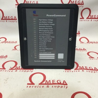 CUMMINS ONAN POWER COMMAND SYSTEM ANNUNCIATOR 300-4510 TYPE 1 ENCLOSURE