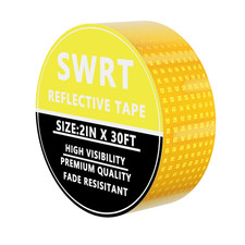 Reflective Tape 2 Inch X 30 Feet DOT-C2 Shining Star Fade Resistant Yellow Refle