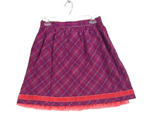 NEW Matilda Jane Tinsley Skirt Purple Plaid Tulle Velvet Trim size Small NWT