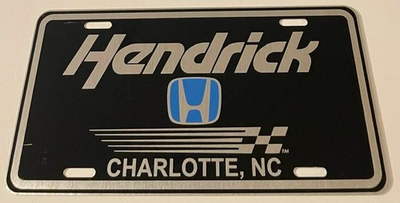 #ad Hendrick Honda Dealership License Plate Charlotte North Carolina Racing DBL SDED $34.99