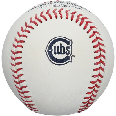 SALE- Chicago Cubs Rawlings Alternate Logo Baseball with Case