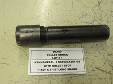 KENNAMETAL DA-400 COLLET CHUCK  - 1-1/2" STRAIGHT SHANK X 5-1/2" LONG - LOT #1