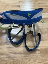 Wiz Kid Black Diamond Rock Climbing Harness Blue One Size 56-69 cm 22”-27”