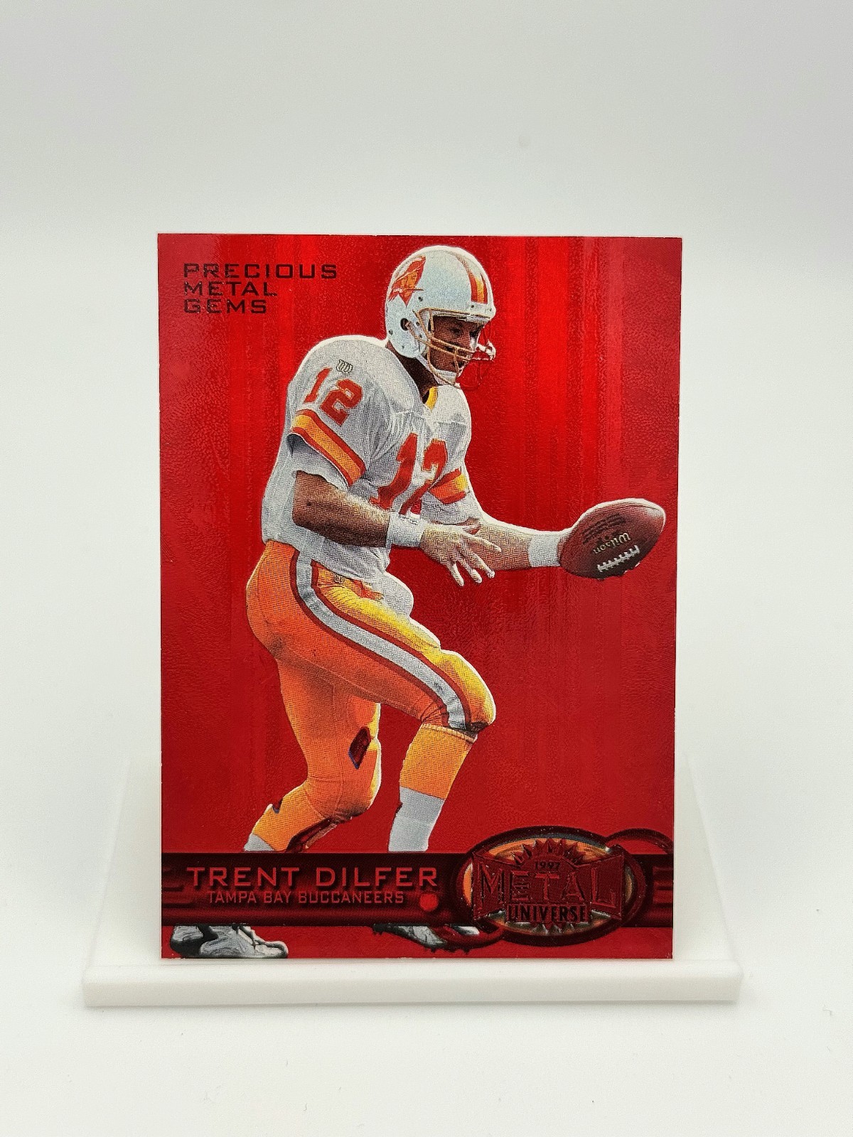 1997 Metal Universe Precious Metal Gems Red Trent Dilfer Buccaneers /150