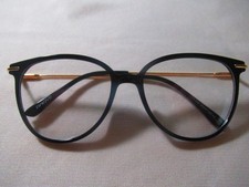 0.00 Blue Light Blocking Glasses - Trending Round Frames, UV400 Protection