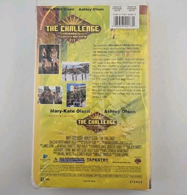 Mary-Kate Ashley Olsen - The Challenge (VHS, 2003, Clamshell) for