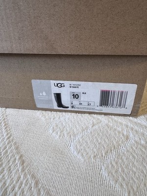 UGG Shaye Waterproof Black Knee High Rain Boots Women s US 10 EU 41