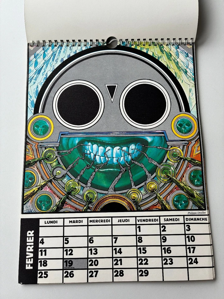 calendrier  METAL HURLANT  1980  Druillet Moebius Chaland Schuiten  Complet TTBE - Photo 2/4