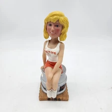 Hooters Bobblehead Doll Lynne Austin LA The Original - Sitting on Hooter's Keg