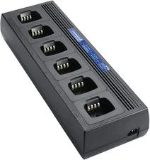 Commountain Six Unit Charger Compatible for Motorola Radios 1672AR3