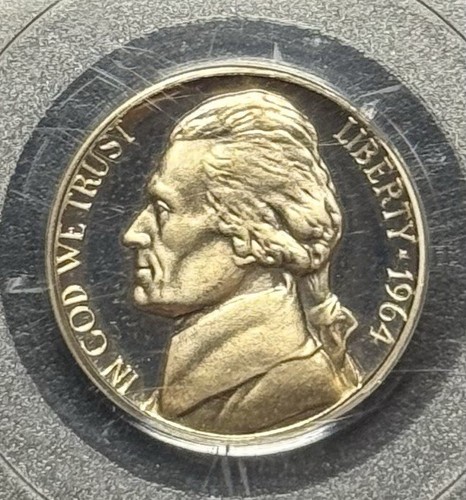 1964 Proof Jefferson Nickel PCGS PR69DCAM Deep Cameo Top Pop