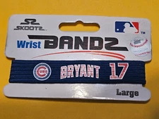 CHICAGO CUBS KRIS BRYANT MLB WRIST BAND BANZ OFFICIALLY LICENSED SIZE L