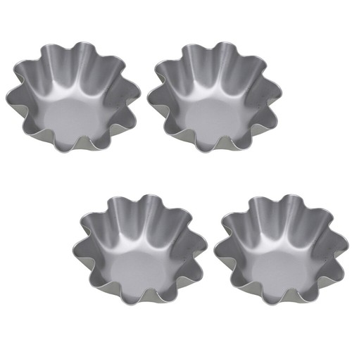 3 Pezzi Stampo per Crostata Uovo Mini Padella a Forma di Fiore Stampi Antiaderenti per Cottura - Foto 6 di 12