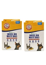 Arm & Hammer Swivel Bin Waste Bags, 20 Count, 2 Pack. Brand New. NEW PACKAGING 