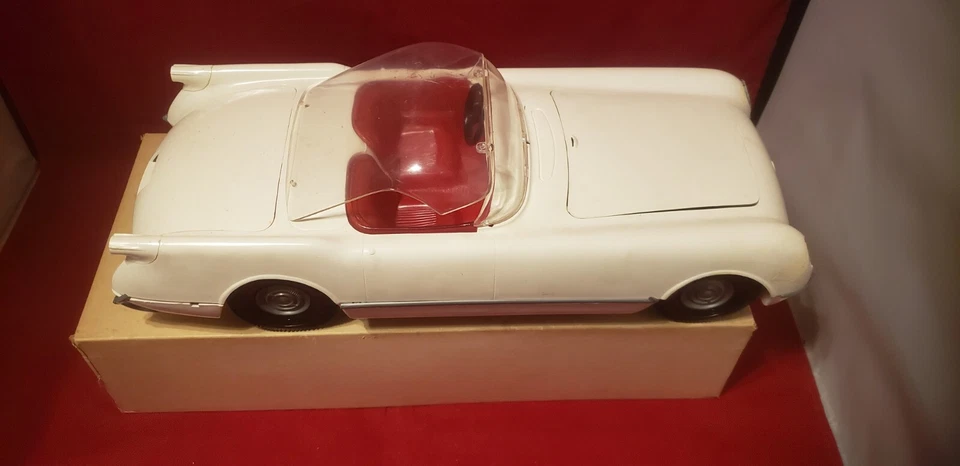 Difícil de encontrar! Chevy Corvette modelo convertible vintage años 50 1953 Ideal Toys Foto 2 de 4