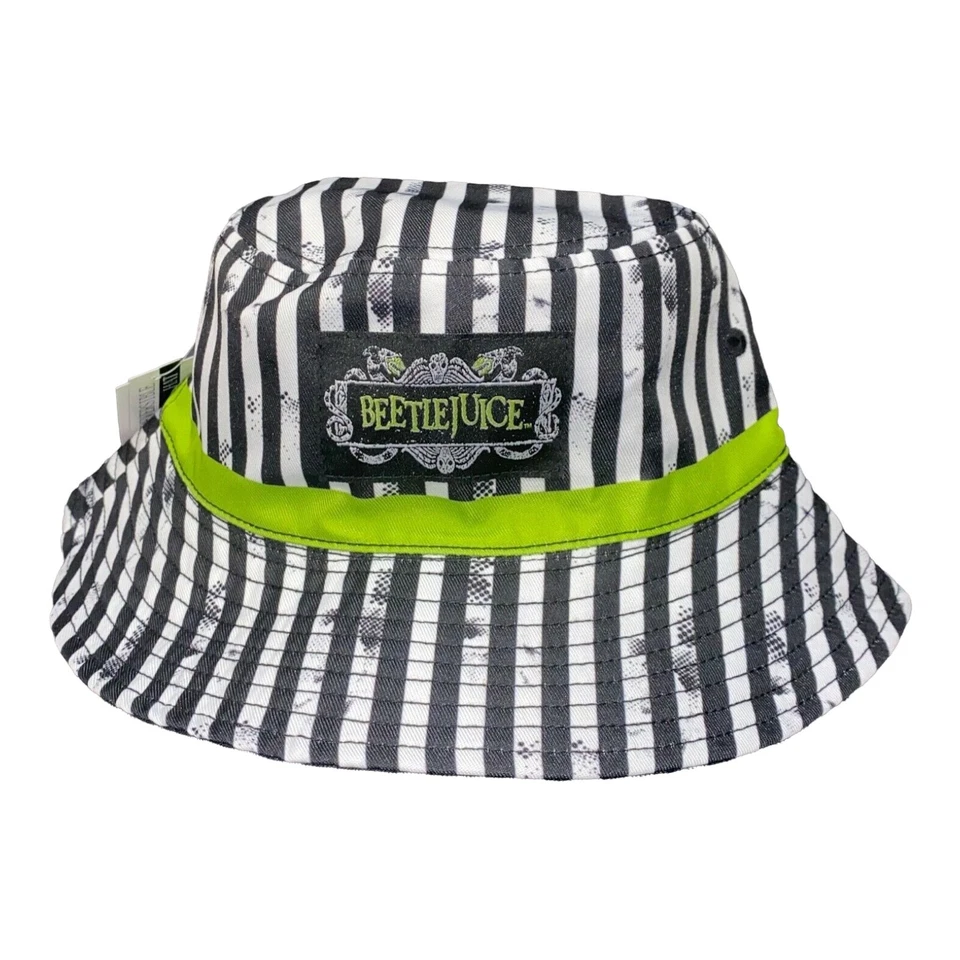 Universal Studios Halloween Horror Nights 2021 Beetlejuice Sombrero Cubo Reversible Foto 3 de 3