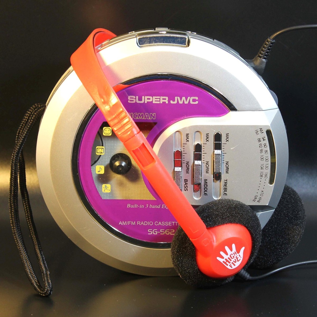 Super JWC Musicman Vintage Round Walkman Cassette Player & Radio