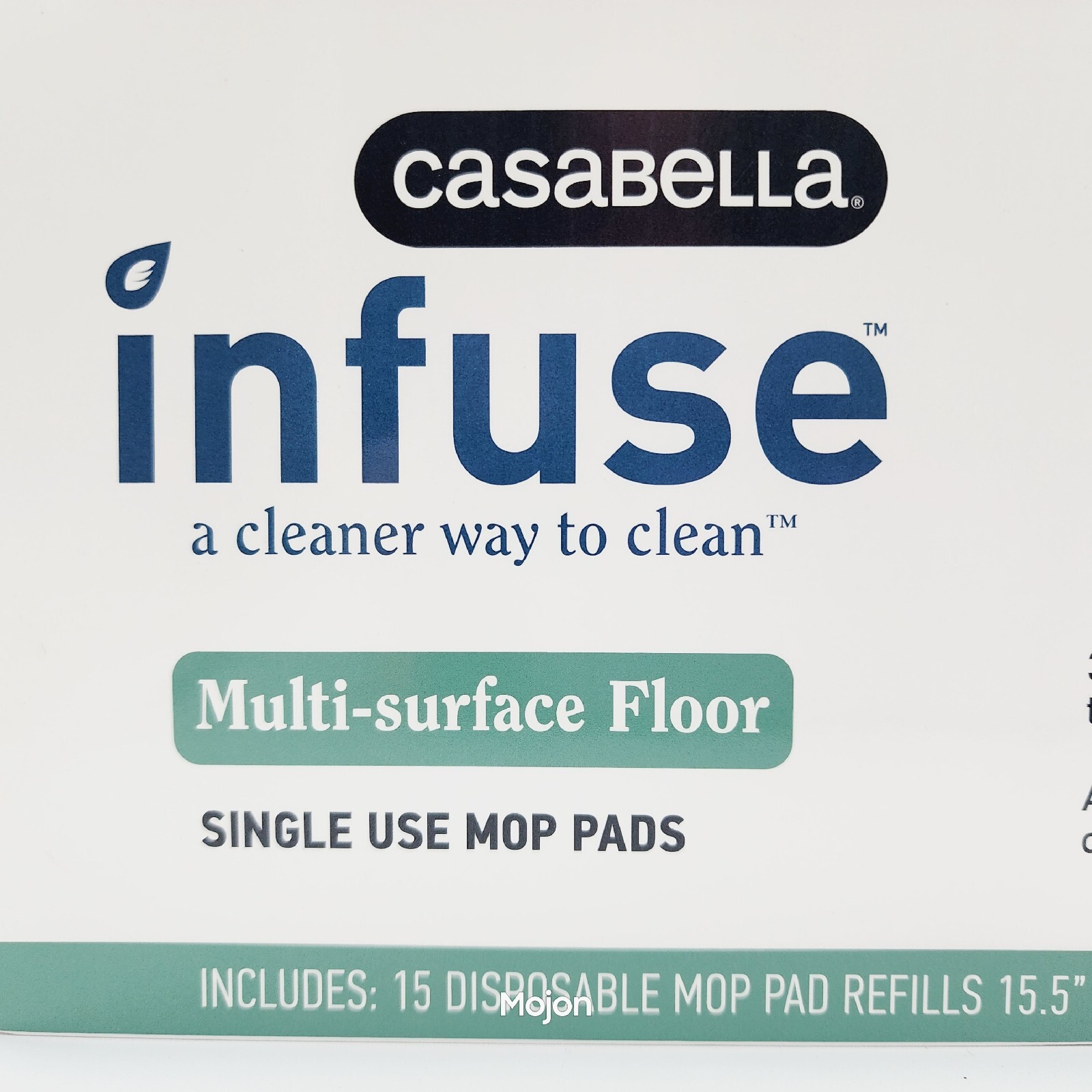 Casabella Infuse MultiSurface Floor Single Use Mop Pads Disposable