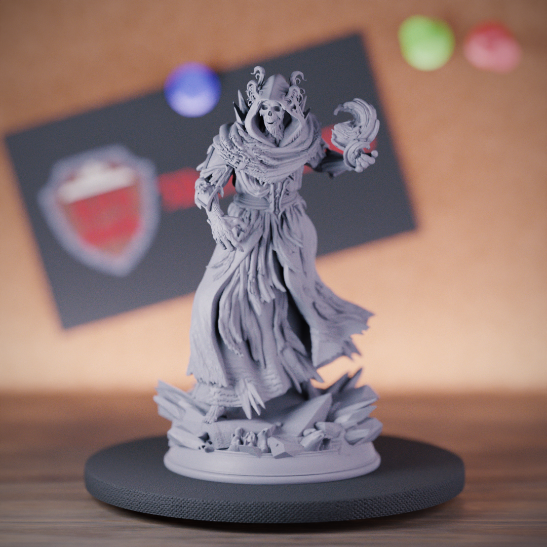 Lich Miniature Undead Necromancer Dungeons and Dragons Mini TTRPG