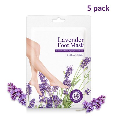 5 Pair Exfoliating Foot Peeling Skin Mask Feet Peel Mask Restore Baby Soft Feet