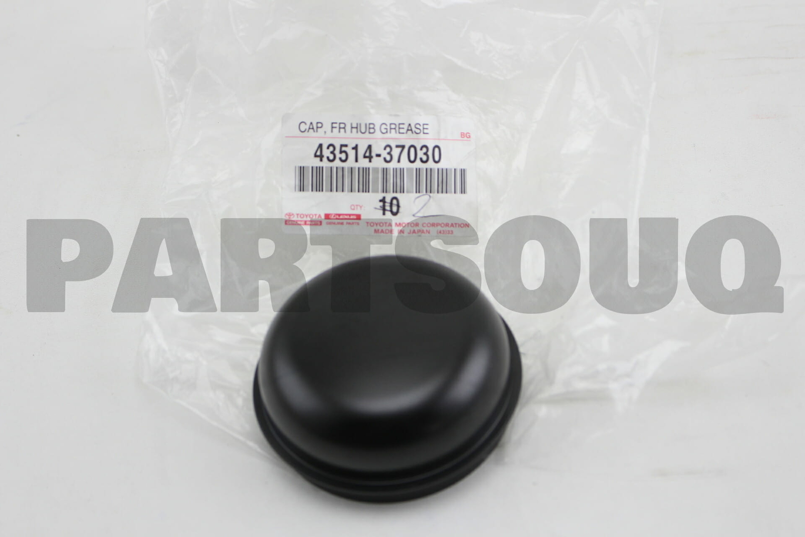 4351437030 Genuine Toyota CAP, FRONT AXLE HUB GREASE, RH/LH 43514 