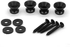 4PCS Metal Strap Buttons End Pins with Mounting Screws for Electric Acoustic ...