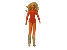 Vtg PJ Barbie Doll Best Friend Rooted Lashes Live Action GoGo ORANGE MOD Outfit