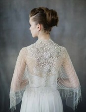 NEW BHLDN Carol Hannah Ursa Major Beaded Bridal Wrap O/S Z406-20