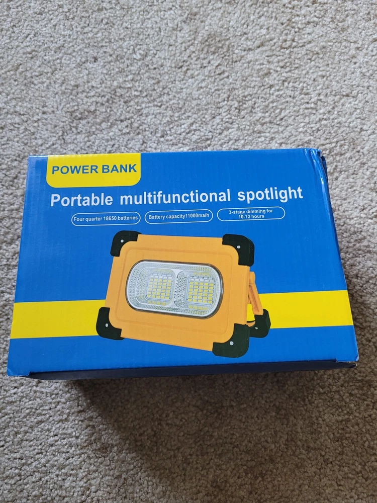 POWER BANK RECHARGEABLE PORTABLE MULTIFUNCTIONAL SPOTLIGHT - BRAND NEW